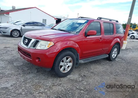 2012 Nissan Pathfinder Sv z USA, uszkodzony, nr VIN 5N1AR1NB1CC608845